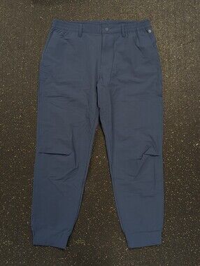 Adidas Mens Golf Commuter Pants Navy Blue HA6227 Regular Fit 32NWT